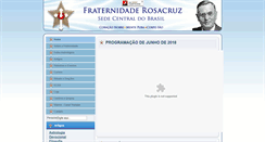 Desktop Screenshot of fraternidaderosacruz.com.br