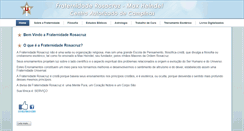Desktop Screenshot of fraternidaderosacruz.com