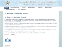 Tablet Screenshot of fraternidaderosacruz.com